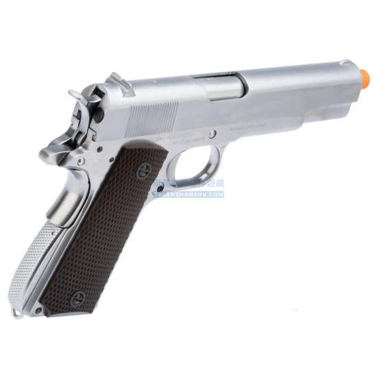 AW 柯特 授權 M1911A1 深刻版 CO2/瓦斯 後座力手槍 (顏色:銀/黑) AW 柯特 授權 M1911A1 深刻版 CO2/瓦斯 後座力手槍 (顏色:銀/黑)