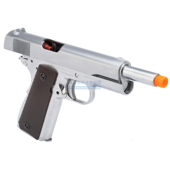 AW 柯特 授權 M1911A1 深刻版 CO2/瓦斯 後座力手槍 (顏色:銀/黑) AW 柯特 授權 M1911A1 深刻版 CO2/瓦斯 後座力手槍 (顏色:銀/黑)