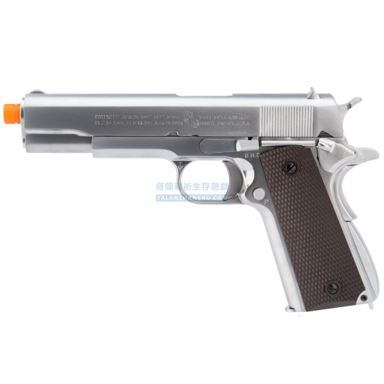 AW 柯特 授權 M1911A1 深刻版 CO2/瓦斯 後座力手槍 (顏色:銀/黑) AW 柯特 授權 M1911A1 深刻版 CO2/瓦斯 後座力手槍 (顏色:銀/黑)