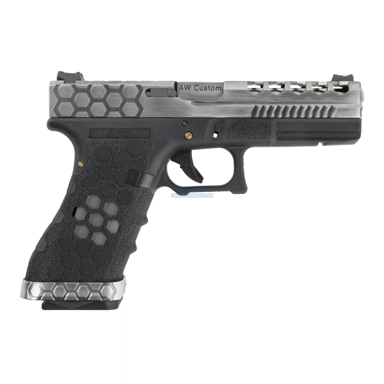 AW Glock VX0101 蜂巢版 雙系統 克拉克 GBB 手槍 (銀色/黑色) AW Glock VX0101 蜂巢版 雙系統 克拉克 GBB 手槍 (銀色/黑色)