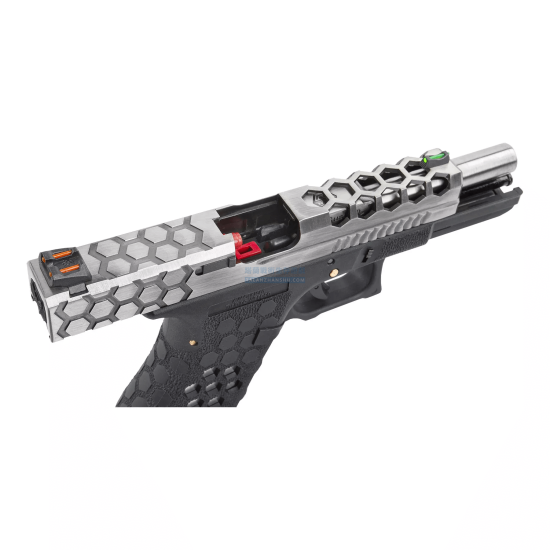 AW Glock VX0101 蜂巢版 雙系統 克拉克 GBB 手槍 (銀色/黑色) AW Glock VX0101 蜂巢版 雙系統 克拉克 GBB 手槍 (銀色/黑色)