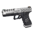 AW Glock VX0101 蜂巢版 雙系統 克拉克 GBB 手槍 (銀色/黑色) AW Glock VX0101 蜂巢版 雙系統 克拉克 GBB 手槍 (銀色/黑色)