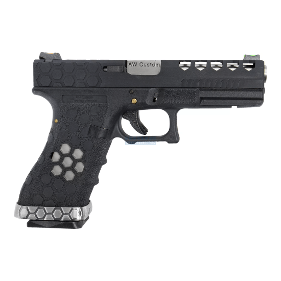 AW Glock VX0101 蜂巢版 雙系統 克拉克 GBB 手槍 (銀色/黑色) AW Glock VX0101 蜂巢版 雙系統 克拉克 GBB 手槍 (銀色/黑色)
