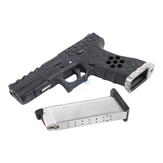 AW Glock VX0101 蜂巢版 雙系統 克拉克 GBB 手槍 (銀色/黑色) AW Glock VX0101 蜂巢版 雙系統 克拉克 GBB 手槍 (銀色/黑色)
