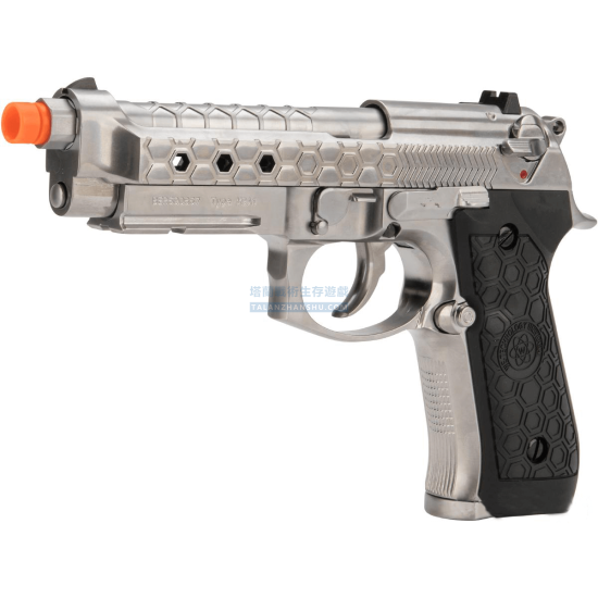 WE 六邊形蜂巢版 M92A1 全金屬 後座力 氣槍手槍(顏色:黑色/銀色/雙色) WE 六邊形蜂巢版 M92A1 全金屬 後座力 氣槍手槍(顏色:黑色/銀色/雙色)