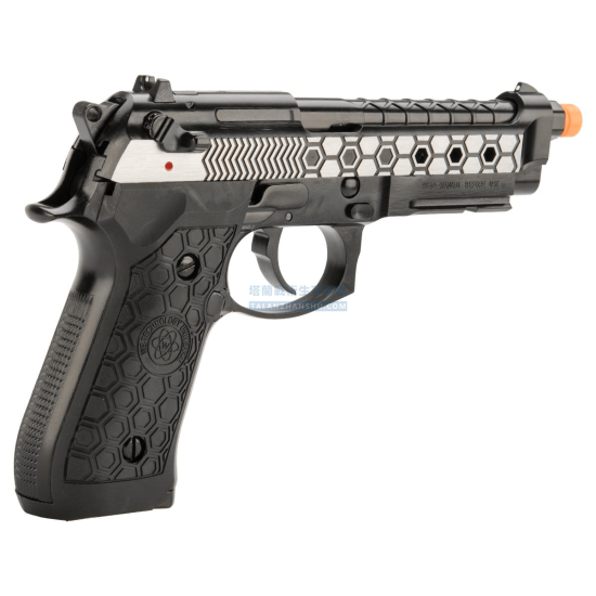WE 六邊形蜂巢版 M92A1 全金屬 後座力 氣槍手槍(顏色:黑色/銀色/雙色) WE 六邊形蜂巢版 M92A1 全金屬 後座力 氣槍手槍(顏色:黑色/銀色/雙色)