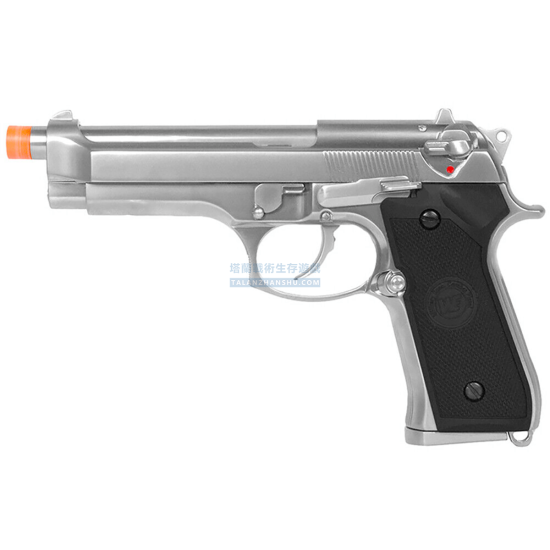 WE 全金屬 M9 重型氣槍 GBB 專業訓練手槍(顏色:銀色) WE 全金屬 M9 重型氣槍 GBB 專業訓練手槍(顏色:銀色)